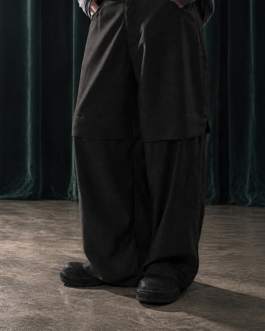 Contour Layer Pants ᛝ Black