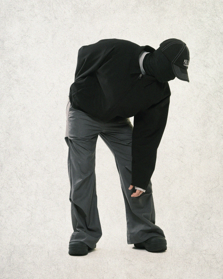 Arc Panel Blouson Jacket ᛝ Black