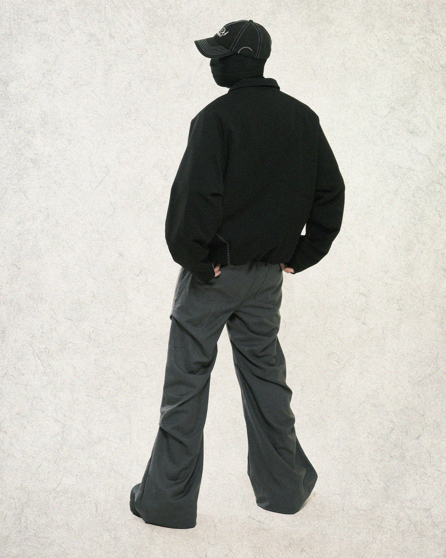 Arc Panel Blouson Jacket ᛝ Black