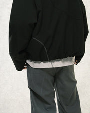 Arc Panel Blouson Jacket ᛝ Black