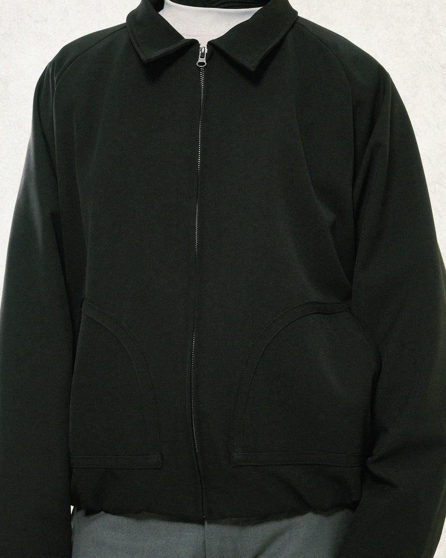 Arc Panel Blouson Jacket ᛝ Black