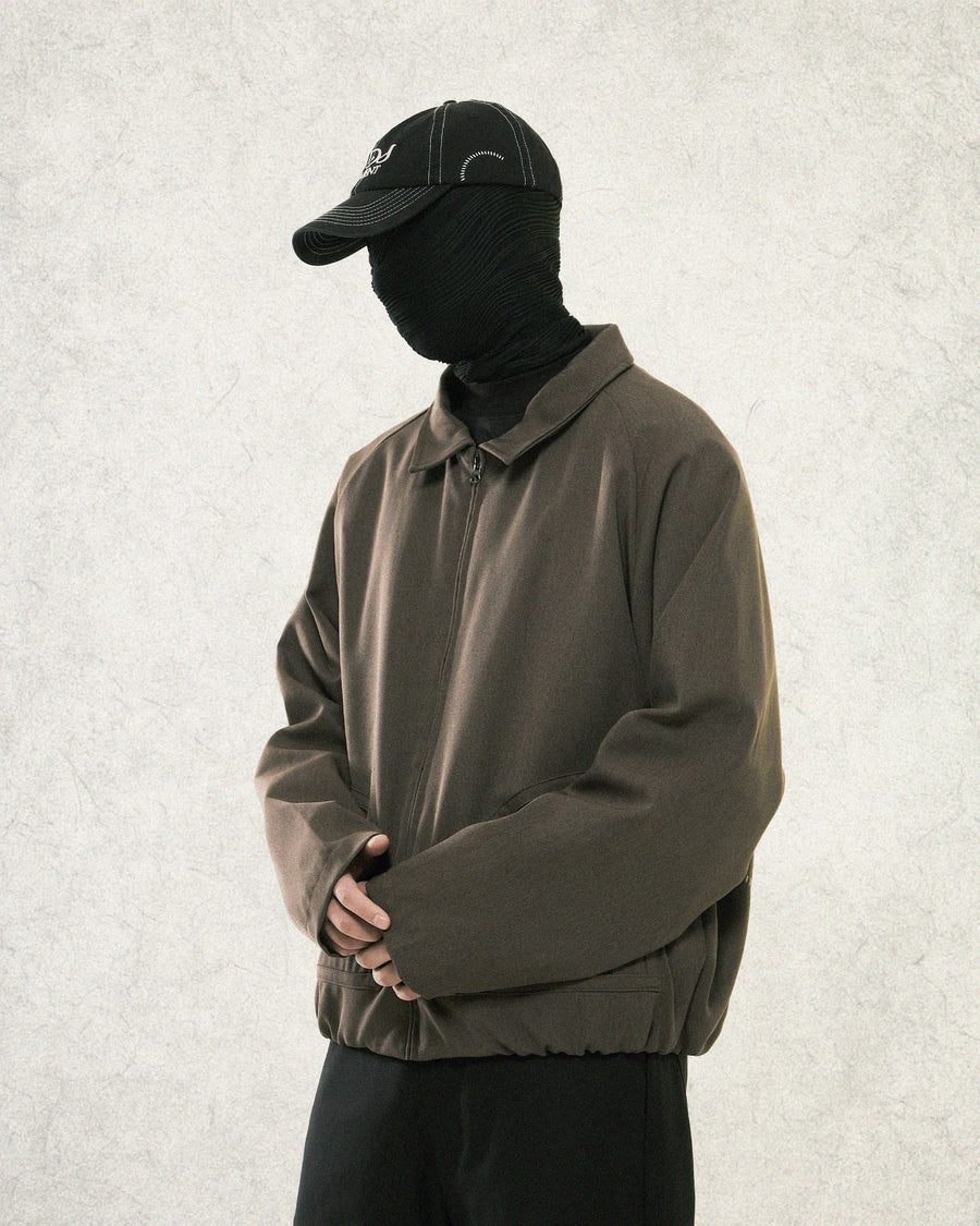 Arc Panel Blouson Jacket ᛝ Fog Brown