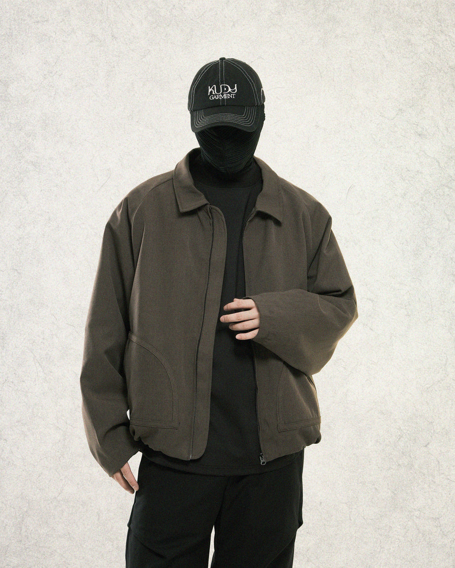 Arc Panel Blouson Jacket ᛝ Fog Brown