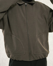 Arc Panel Blouson Jacket ᛝ Fog Brown
