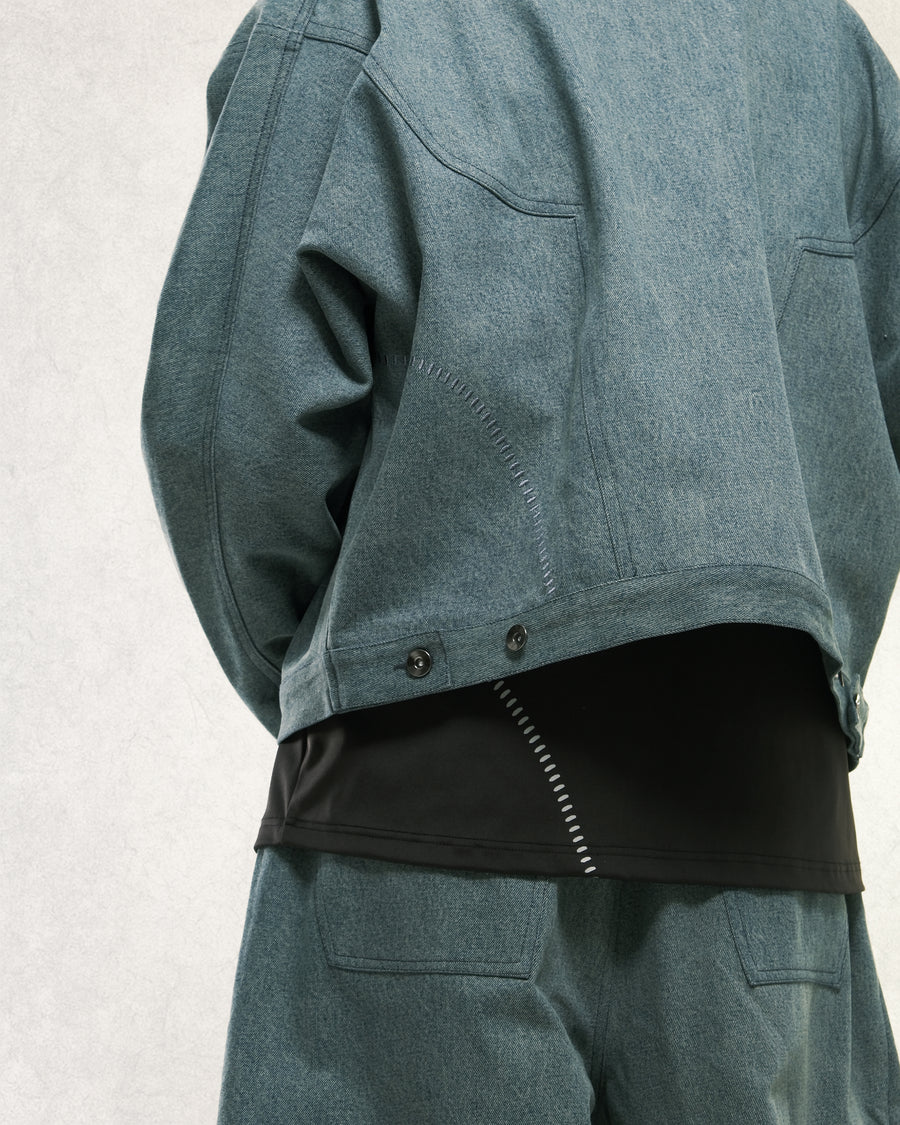 Arc Spine Denim Jacket ᛝ Washed Pine