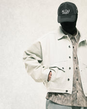 Arc Spine Denim Jacket ᛝ Washed Oat