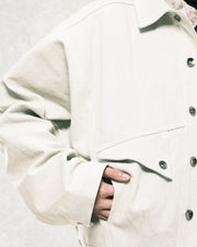 Arc Spine Denim Jacket ᛝ Washed Oat