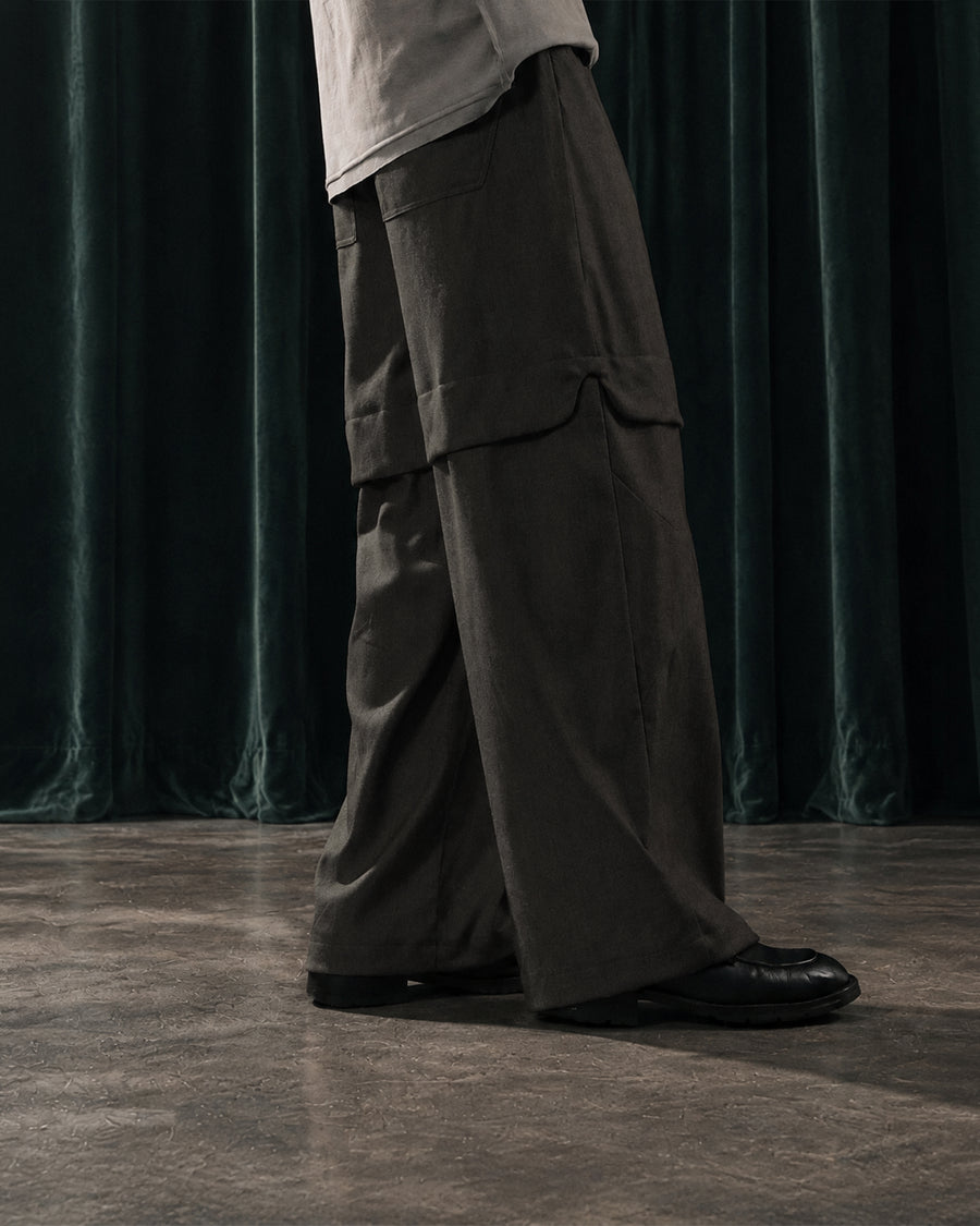 Contour Layer Pants ᛝ Taupe