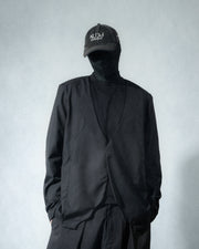 Arc Collarless Blazer ᛝ Black