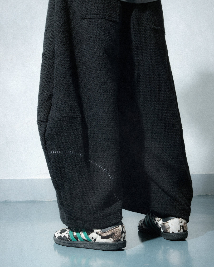 Volume Knit Pants ᛝ Black