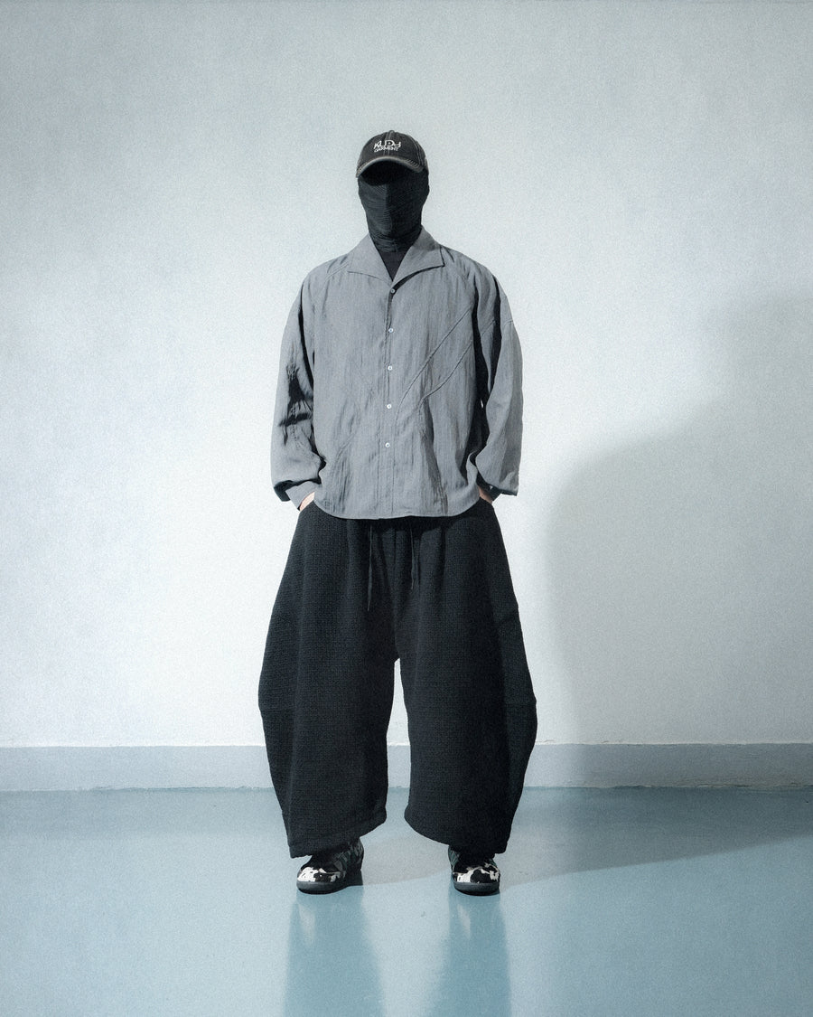 Volume Knit Pants ᛝ Black