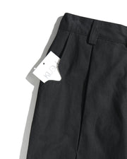 Panelled Pleat Pants ᛝ Black