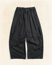 Curved Panel Pants ᛝ Black