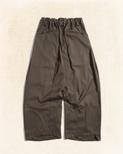 Curved Panel Pants ᛝ Brown