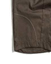 Curved Panel Pants ᛝ Brown