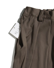 Curved Panel Pants ᛝ Brown