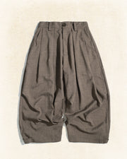 Pleat Volume Pants ᛝ Taupe
