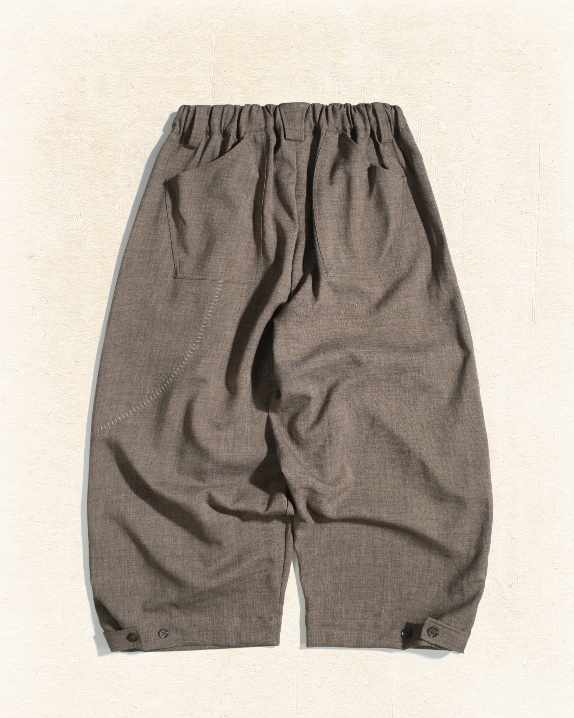 Pleat Volume Pants ᛝ Taupe