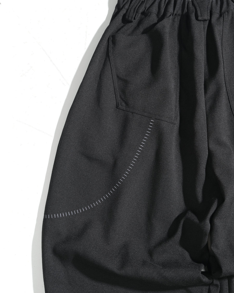 Pleat Volume Pants ᛝ Black