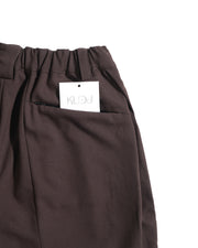 Panelled Arc Shorts ᛝ Brown