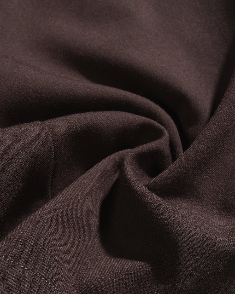 Panelled Arc Shorts ᛝ Brown