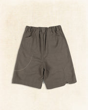 Curved Pocket Shorts ᛝ Taupe
