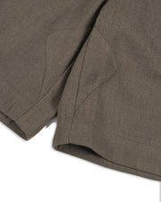 Curved Pocket Shorts ᛝ Taupe
