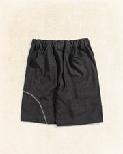 Contour Pleat Shorts ᛝ Black