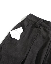 Contour Pleat Shorts ᛝ Black