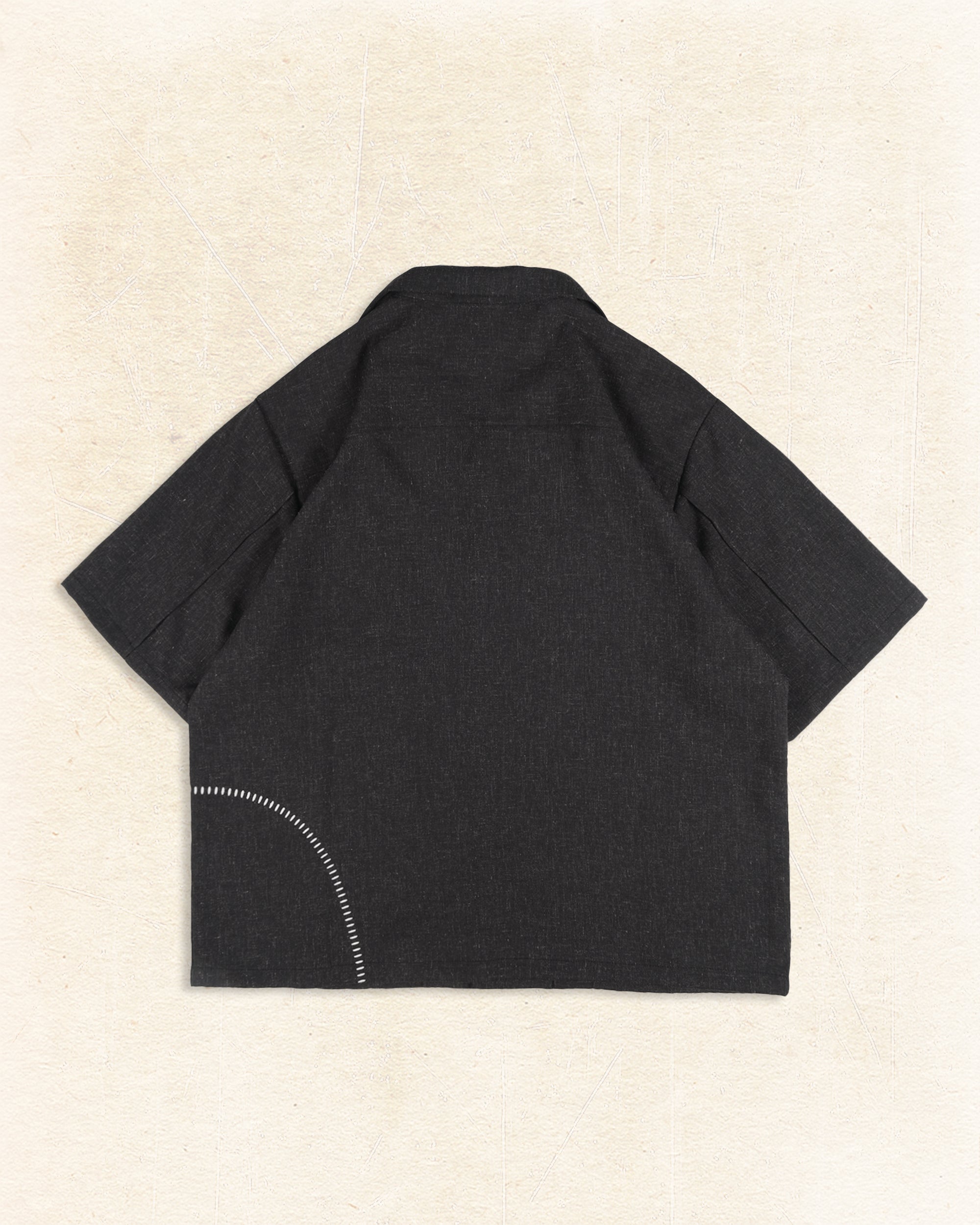 Flow Pleat Shirt  ᛝ Black