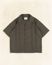 Flow Pleat Shirt  ᛝ Brown