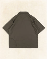 Flow Pleat Shirt  ᛝ Brown