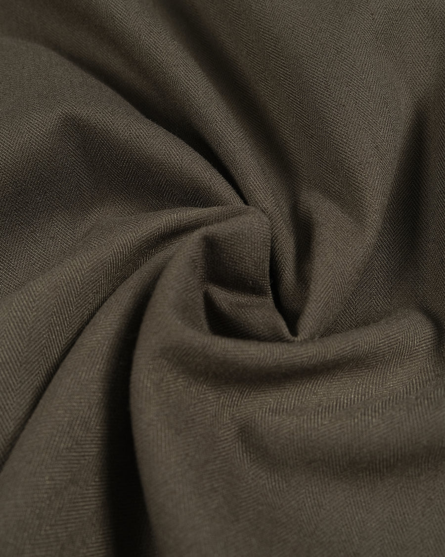 Flow Pleat Shirt  ᛝ Brown