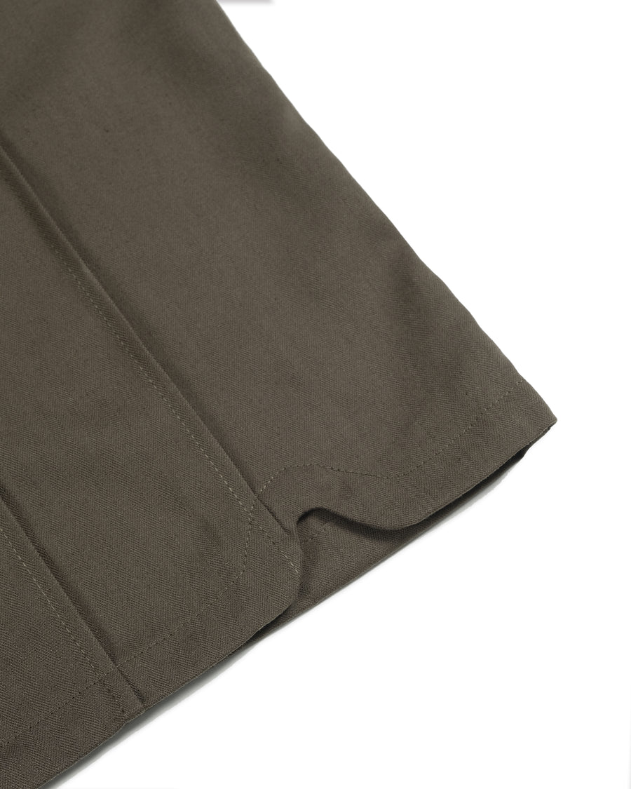 Flow Pleat Shirt  ᛝ Brown