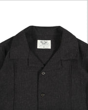 Flow Pleat Shirt  ᛝ Black