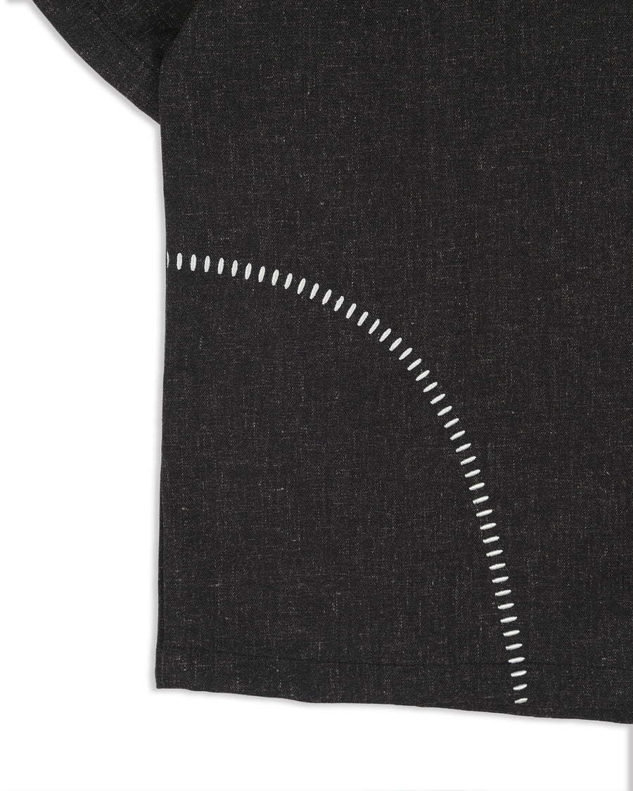 Flow Pleat Shirt  ᛝ Black