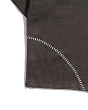 Curved Texture T-shirt ᛝ Wood