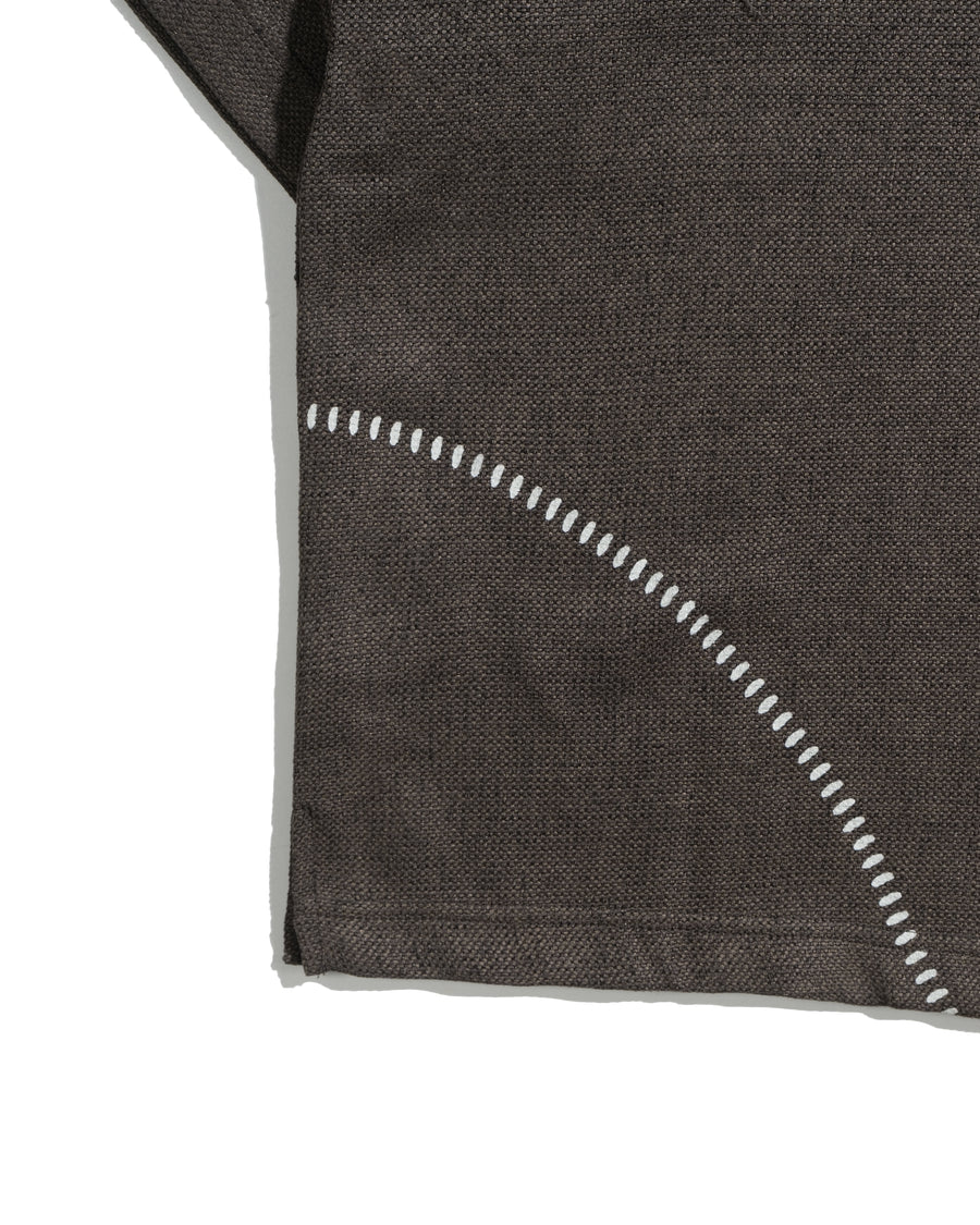 Curved Texture T-shirt ᛝ Wood