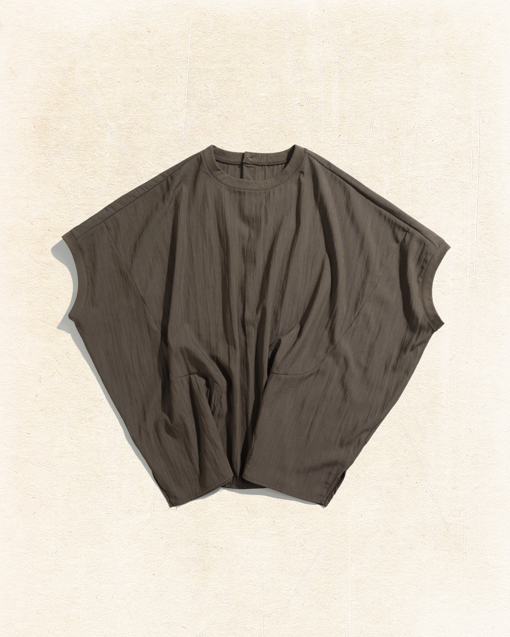 Flow Drape T-shirt ᛝ Brown