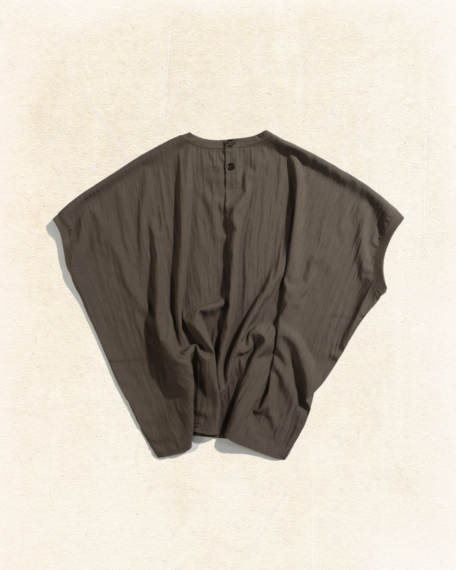 Flow Drape T-shirt ᛝ Brown