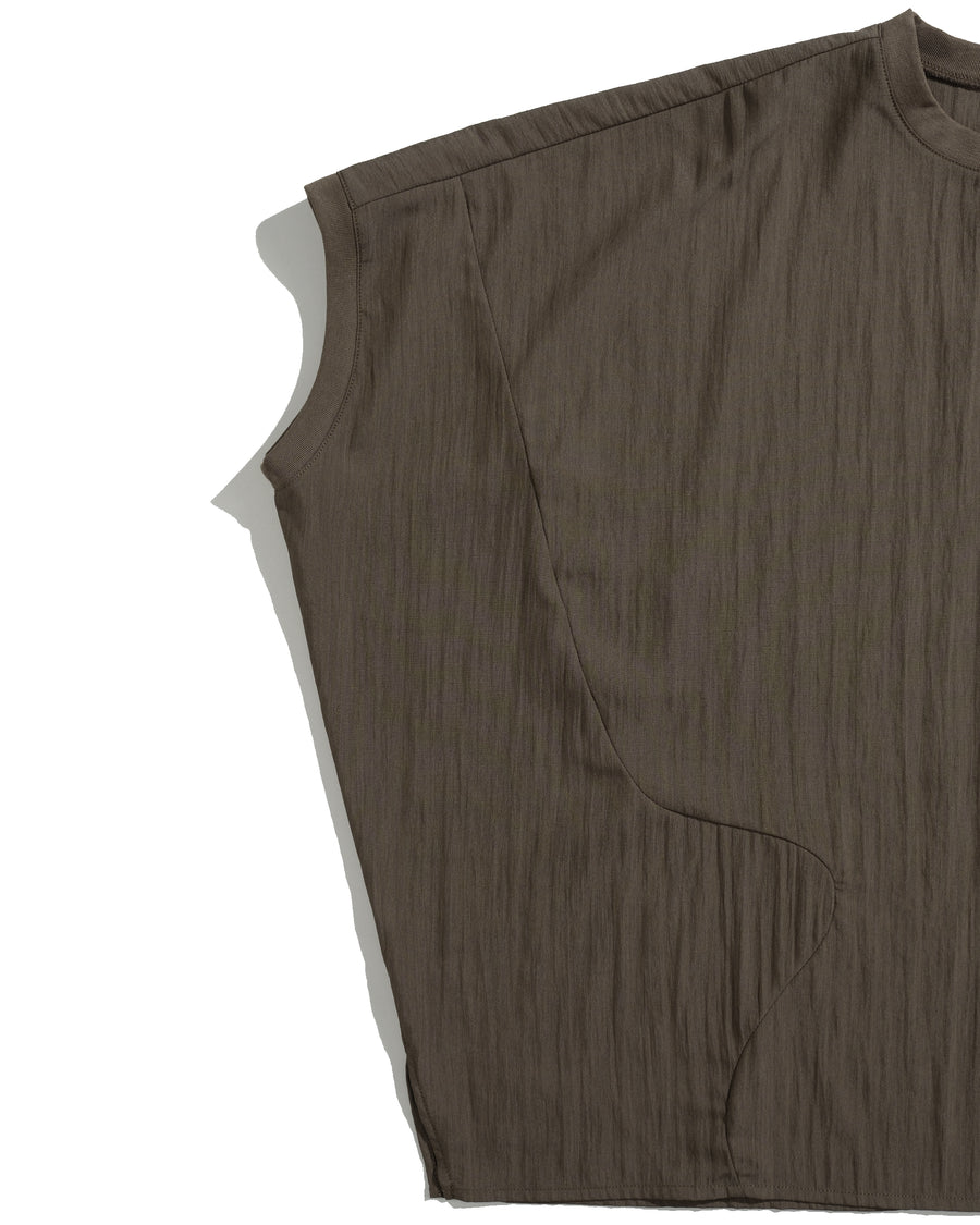 Flow Drape T-shirt ᛝ Brown