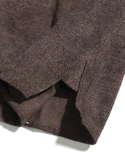 Boxy Trace Shirt ᛝ Brown