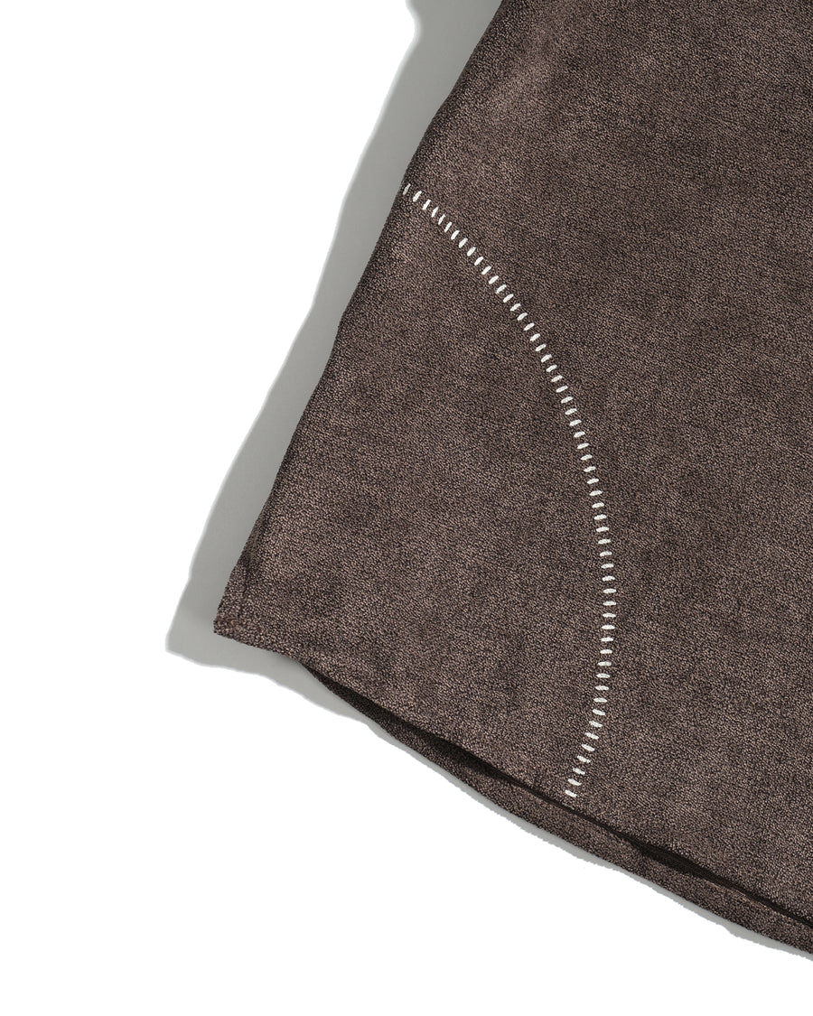 Boxy Trace Shirt ᛝ Brown