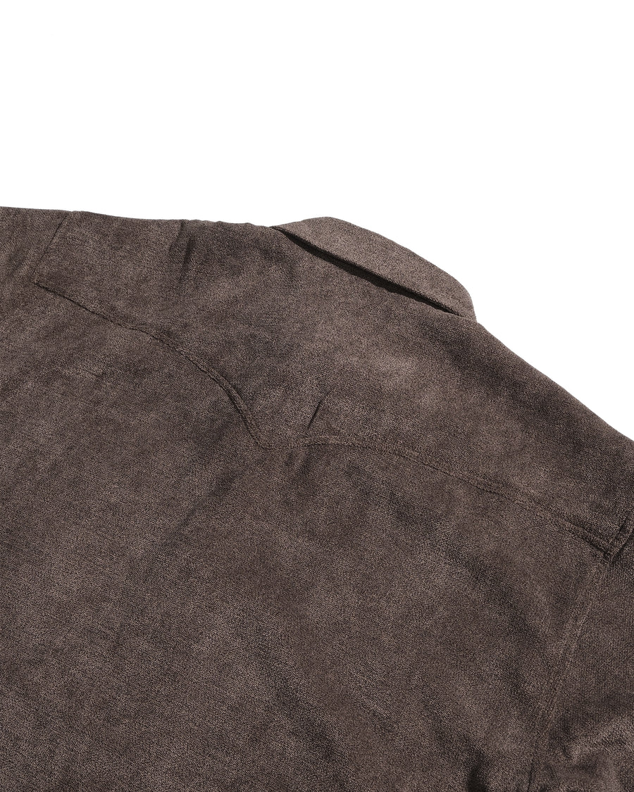 Boxy Trace Shirt ᛝ Brown