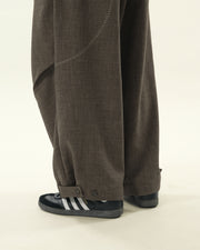Pleat Volume Pants ᛝ Taupe
