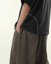 Pleat Volume Pants ᛝ Taupe