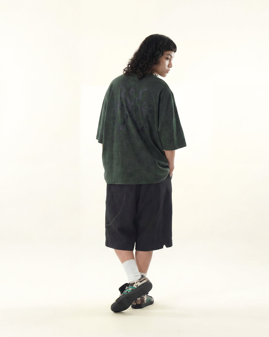 Curved Pocket Shorts ᛝ Black