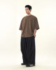 Pleat Volume Pants ᛝ Black