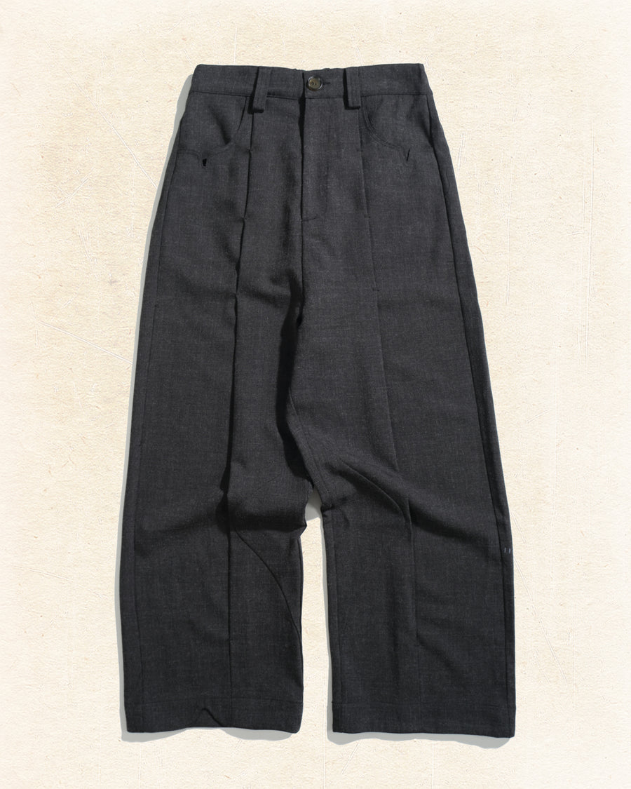 Contour Line Pants ᛝ Black