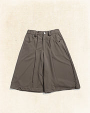 Pleat Fan Shorts ᛝ Clay Brown